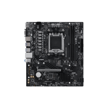 MSI PRO A620AM-B EVO | Processor family AMD | Processor socket AM5 | DDR5 | Supported hard disk drive interfaces SATA, M.2 | Number of SATA connectors 2