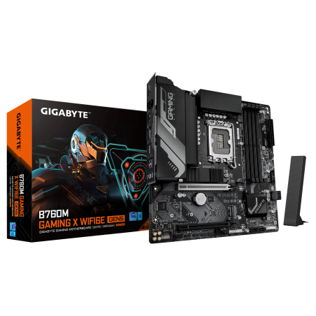 Mainboard|GIGABYTE|Intel B760 Express|LGA1700|Micro-ATX|Memory DDR5|Memory slots 4|B760MGXWF6EGEN5