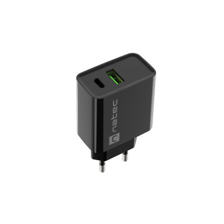 Natec Ribera USB Charger, 1xUSB-A, 1x USB-C, 20 W | NUC-2062