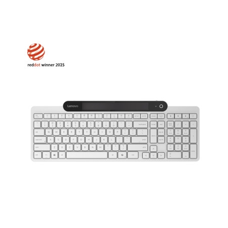 Lenovo 800 Self-Charging Bluetooth Keyboard-US English | Keyboard | Bluetooth | US English | White