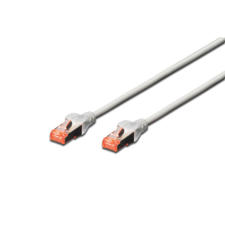 CAT 6 S/FTP | Patch cord | Length 10 m | Grey