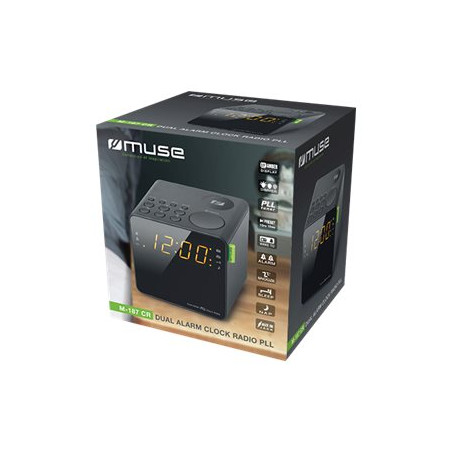 Muse | Dual Alarm Clock Radio | M-187CR