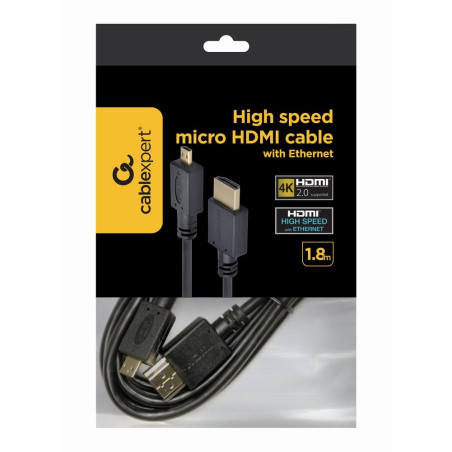 Gembird CC-HDMID-6 HDMI male to micro D-male cable, 1.8 m | Cablexpert