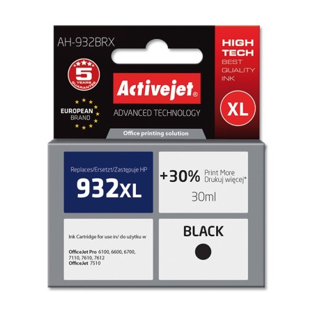 Activejet AH-932BRX Ink (replacement for HP 932XL CN053AE; Premium; 30 ml; black)