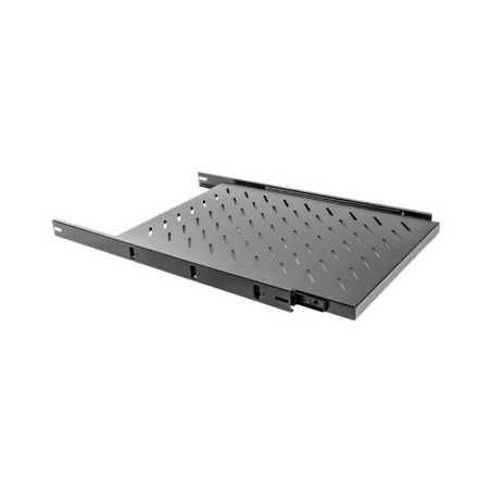 Lanberg 19" Sliding Shelf 1U/465x750mm | AK-1011-B | Black
