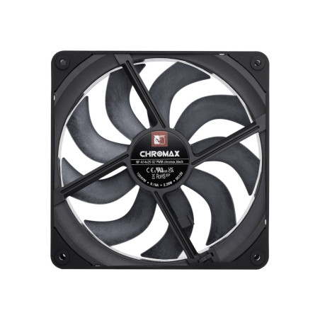 NF-A14x25 G2 PWM chromax.black - next-gen 140mm fan (black)