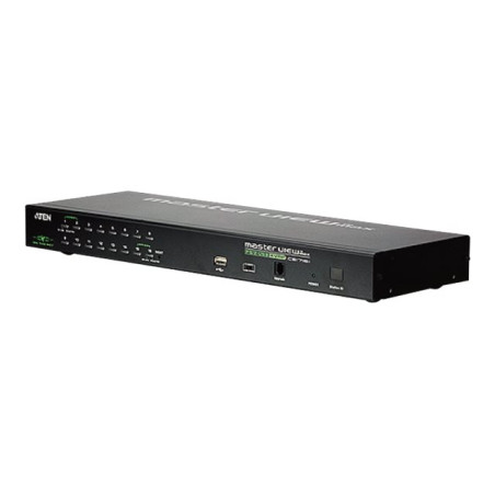 Aten | 1-Local/Remote Shared Access 16-Port PS/2-USB VGA KVM Over IP Switch | CS1716I-AT-G | 1 x SPHD Male (Yellow), 16 x SPHD Female (Yellow), 1 x DB-25 Male, 1 x DC Jack, 1 x RJ-45 Female, 1 x RJ-11, 1 x USB Type A Female
