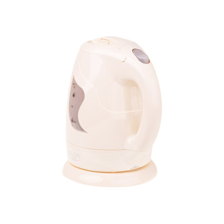 Adler | Kettle | AD 08 b | Standard | 850 W | 1 L | Plastic | 360° rotational base | Beige