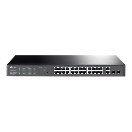 TP-LINK 28-Port Gigabit Easy Smart Switch with 24-Port PoE+