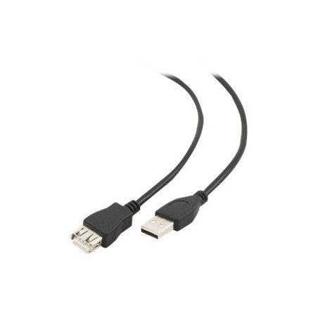 GEMBIRD CCP-USB2-AMAF-6 USB 2.0 A- A-socket 6ft cable black