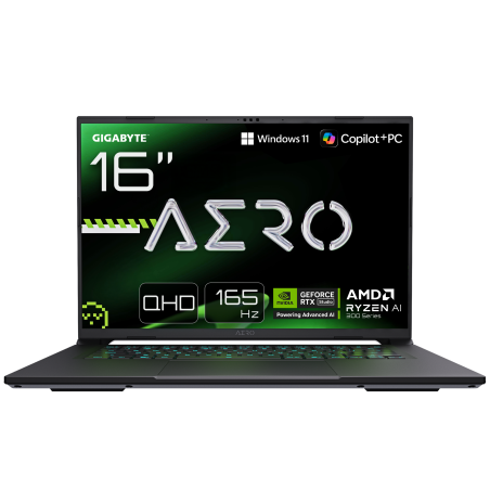 Gigabyte AERO X16 Gaming 1WH | Lunar White | 16 " | IPS | WQXGA | 2560 x 1600 pixels | 165 Hz | Anti-glare | AMD Ryzen Al 7 | 350 | 32 GB | SO-DIMM DDR5 | Solid-state drive capacity 1000 GB | NVIDIA GeForce RTX 5070 | GDDR7 | 8 GB | Windows 11 Home | 802.11ax | Bluetooth version 5.2 | Keyboard language US international | Keyboard backlit | Warranty 24 month(s) | Battery warranty 12 month(s)