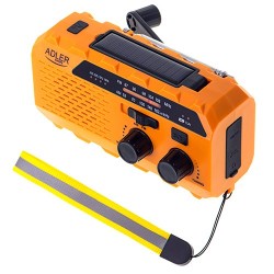 Adler solar radio with hand...