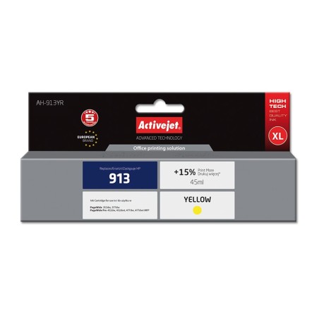 Activejet AH-913YR Ink (replacement for HP 913 F6T79AE; Premium; 45 ml; yellow)