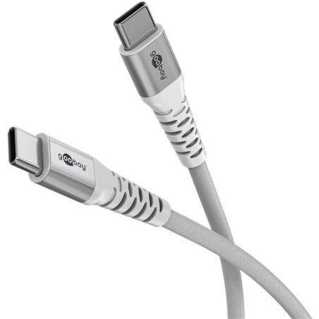Goobay | USB-C Supersoft Textile Cable with Metal Plugs | 70194