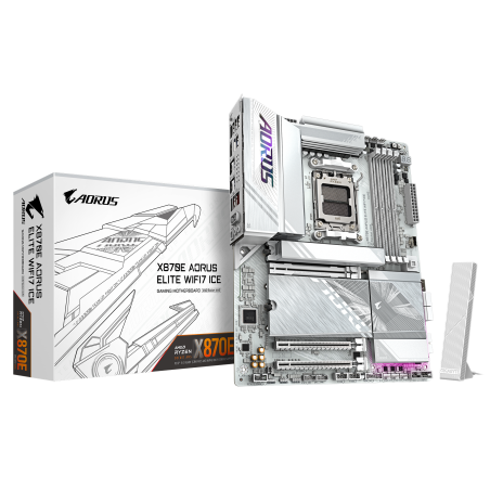 GIGABYTE X870E A ELITE WF7 ICE AM5 4xDDR5 4xM.2 4xSATA