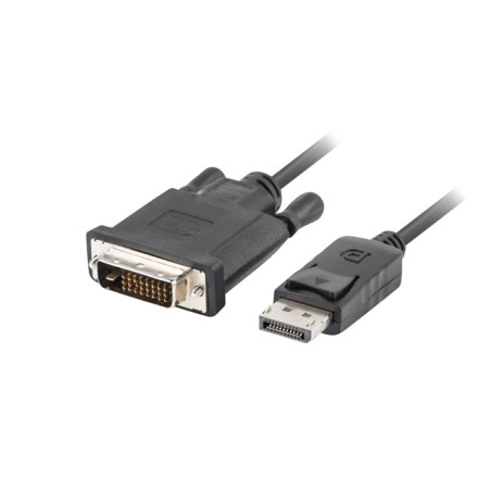 LANBERG CA-DPDV-10CU-0018-BK cable Displayport M V1.2->DVI-D M 24+1 1.8m Black DUAL LINK