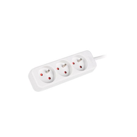 LANBERG PS0-03E-0150-W 1.5M White 3X 230V Lanter EXTENSION PL. CABLE FROM FULL COPPER