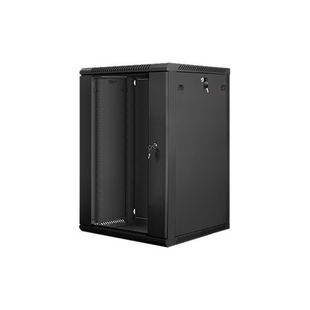 LANBERG WF01-6618-10B wall-mounted rack 19inch demounted flat pack 18U/600x600mm black