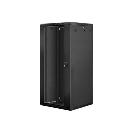 LANBERG WF01-6627-10B wall-mounted rack 19inch demounted flat pack 27U/600x600mm black