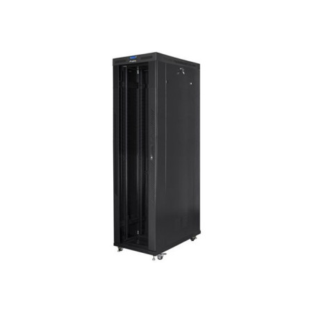 LANBERG Free standing rack 19inch cabinet 47U 800x1200 glass door LCD flat pack black