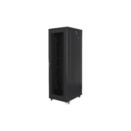 LANBERG rack cabinet 19inch free-standing 42U/800x800 self-assembly flat pack with mesh door black