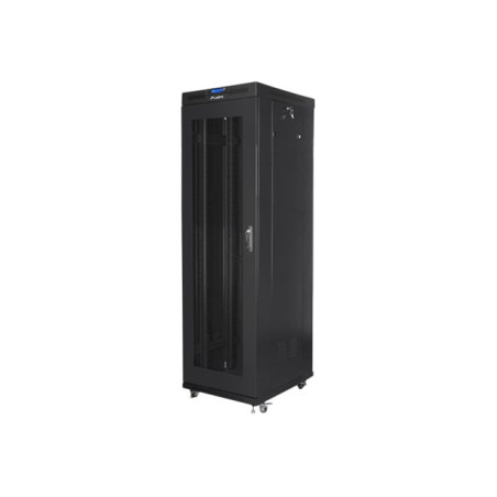 LANBERG free standing rack 19inch cabinet 42U 600x800 mesh door LCD flat pack black