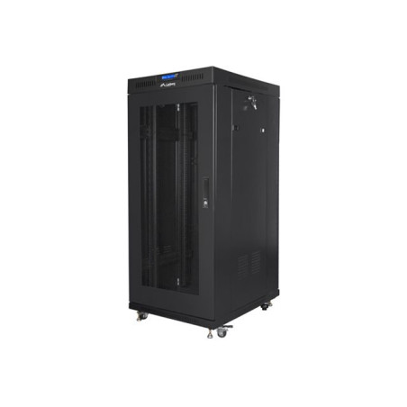 Lanberg | Rack cabinet 19" free-standing 27U/600x600 (flat pack) with mesh door, LCD | FF01-6627-23BL | Black