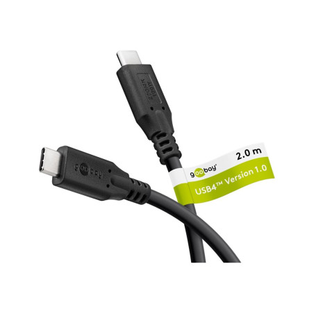 Goobay | USB-C Cable, USB4, 100 W, 20 Gbit/s, Power Delivery, 2 m | 74197