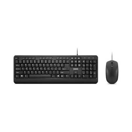 Lenovo | 160 Combo | Keyboard | Wired | Mouse included | US | Black