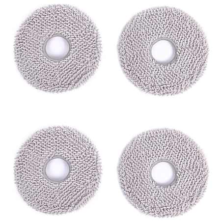 Ecovacs | Washable Improved Mopping Pads for OZMO Turbo Mopping Systems of X1 OMNI/X1 TURBO/T10 TURBO/ T20 OMNI/X2 OMNI | D-WP04-0012 | 4 pc(s)