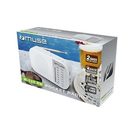 Muse | M-025 RW | Portable radio | White