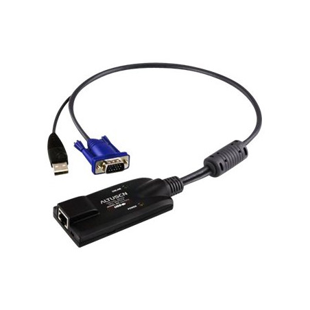 Aten | USB VGA KVM Adapter | 1 x RJ-45 Female, 1 x USB Male, 1 x HDB-15 Male