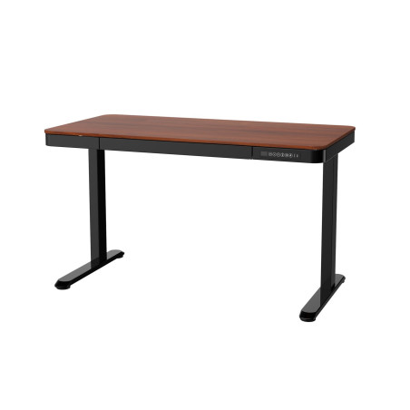 Tuckano Desk with electric height adjustment ET119W-C black/walnut. Desk top dimensions: 120 x 60cm.