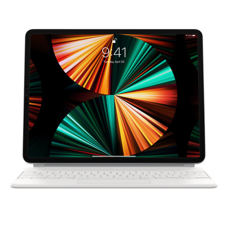 Apple | Magic Keyboard for 12.9-inch iPad Pro (3rd-6th gen) | Compact Keyboard | Wireless | SE | White