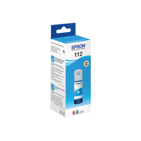 EPSON 112 EcoTank Pigment Cyan ink bottle