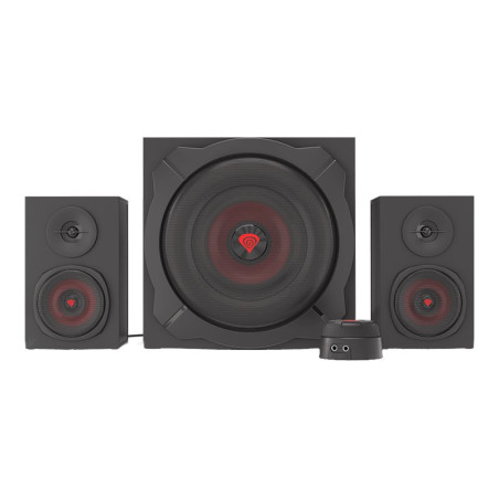 GENESIS Helium 610BT Computer Speakers, Wired, Bluetooth, Black | Genesis | Helium 610BT | Bluetooth | Red/Black