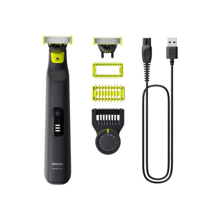 Philips Face and Body Shaver | QP6542/15 OneBlade Pro 360 | Operating time (max) 90 min | Wet & Dry | Lithium Ion | Black