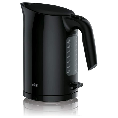 Braun | Kettle | WK3100BK PurEase | Standard | 2200 W | 1.7 L | Plastic | 360° rotational base | Black