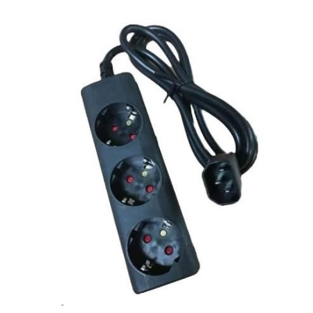 Eaton | Eaton Output cable IEC-Schuko 10A C14 - 3x Schuko-Box | 1010081 | Sockets quantity 3