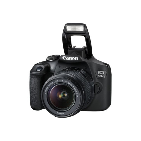 Canon | EOS | 2000D 18-55 III EU26 | SLR Camera Kit | Megapixel 24.1 MP | ISO sensitivity (max) 12800 | Display diagonal 3.0 " | Wi-Fi | Video recording | APS-C | Black
