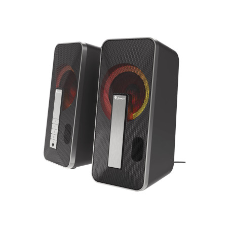Genesis | Computer Speaker | Helium 100BT RGB | Bluetooth | Wireless connection | Silver/Black
