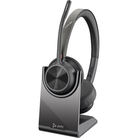 POLY Voyager 4320 USB-C Headset +BT700 dongle +Charging Stand