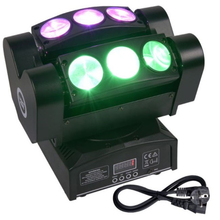 LIGHT4ME SPIDER HEAD 6x10 disco effect movement head