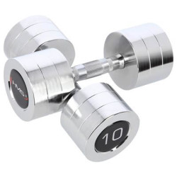 Chrome dumbbells 2x10 kg...