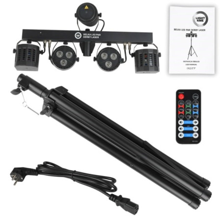 LIGHT4ME Belka LED Par Derby Laser - lighting kit