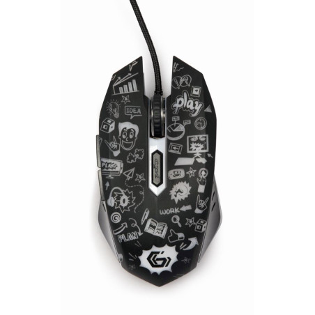 MOUSE USB OPTICAL BLACK/MUS-6B-GRAFIX-01 GEMBIRD