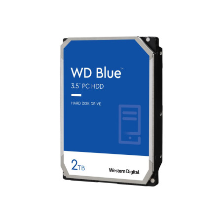 HDD|WESTERN DIGITAL|Blue|2TB|SATA 3.0|256 MB|7200 rpm|3,5"|WD20EZBX