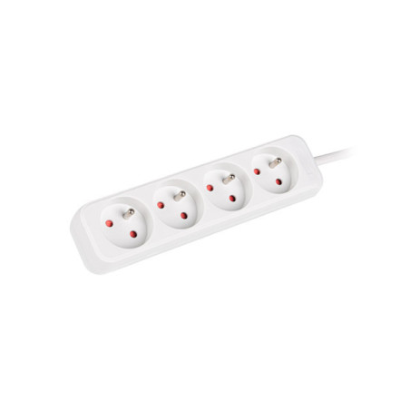 LANBERG PS0-04E-0150-W 1.5M White 4X 230V Lanter EXTENSION PL. CABLE FROM FULL COPPER