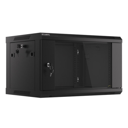 LANBERG WF01-6406-10B wall-mounted rack 19inch demounted flat pack 6U/600x450mm black
