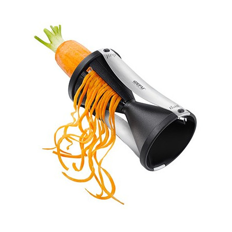 GEFU Spirelli slicer Manual Black, Silver Plastic, Stainless steel